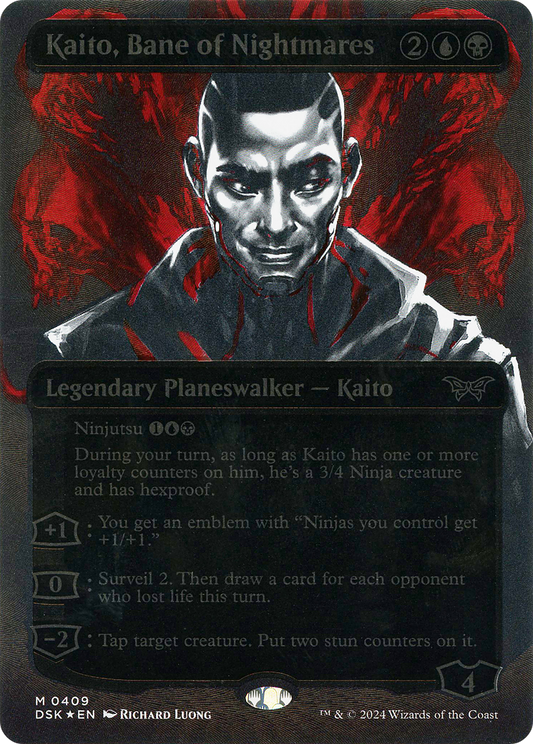 Kaito, Bane of Nightmares (DSK-409) - Duskmourn: House of Horror (Borderless) Foil