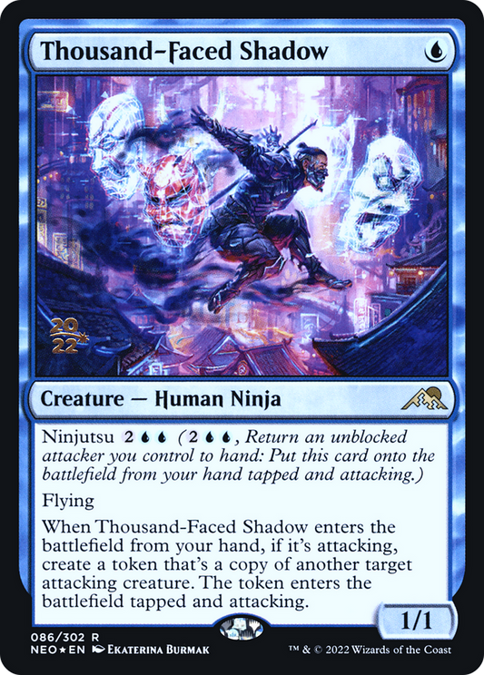Thousand-Faced Shadow (PRE-86S) - Kamigawa: Neon Dynasty Promos Foil