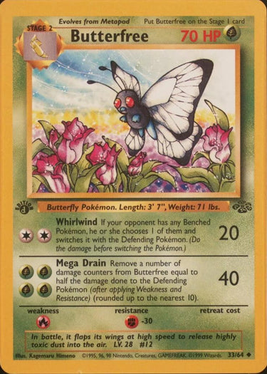 Butterfree 33/64 - Jungle 1st Edition (d ERROR)