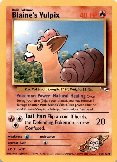 Blaine's Vulpix 65/132 - Gym Heroes Unlimited