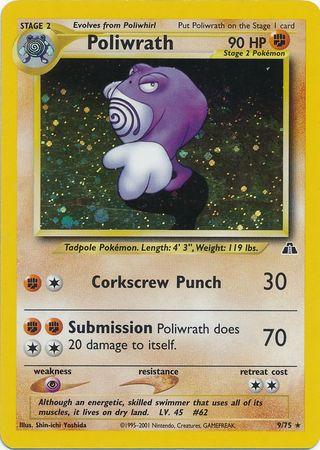 Poliwrath (9)/75 - Neo Discovery Unlimited Holofoil