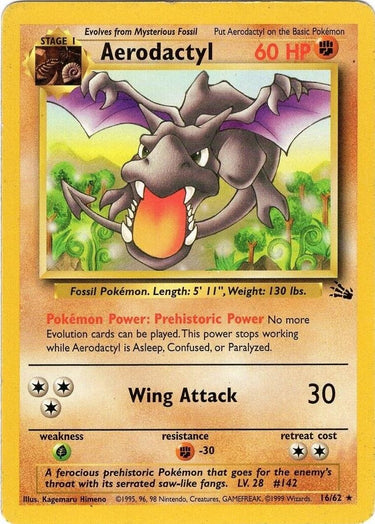 Aerodactyl (16) 16/62 - Fossil Unlimited