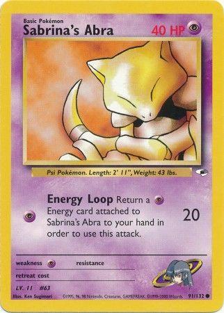 Sabrina's Abra 91/132 - Gym Heroes Unlimited