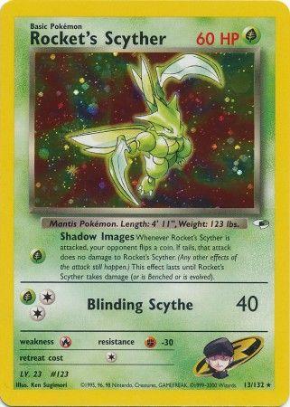 Rocket's Scyther 13/132 - Gym Heroes Unlimited Holofoil
