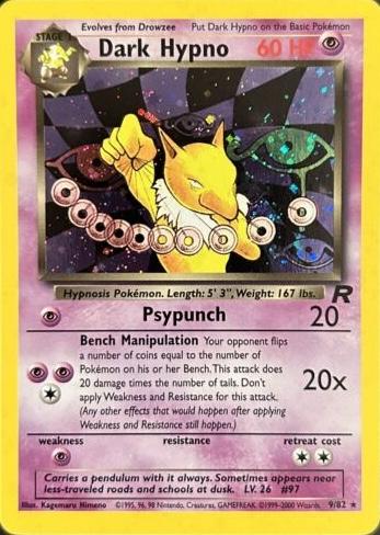 Dark Hypno 9/82 - Team Rocket Unlimited Holofoil