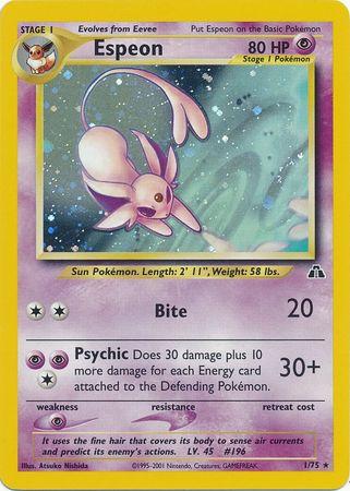 Espeon (1)/75 - Neo Discovery Unlimited Holofoil
