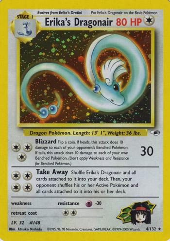 Erika's Dragonair 4/132 - Gym Heroes Unlimited Holofoil