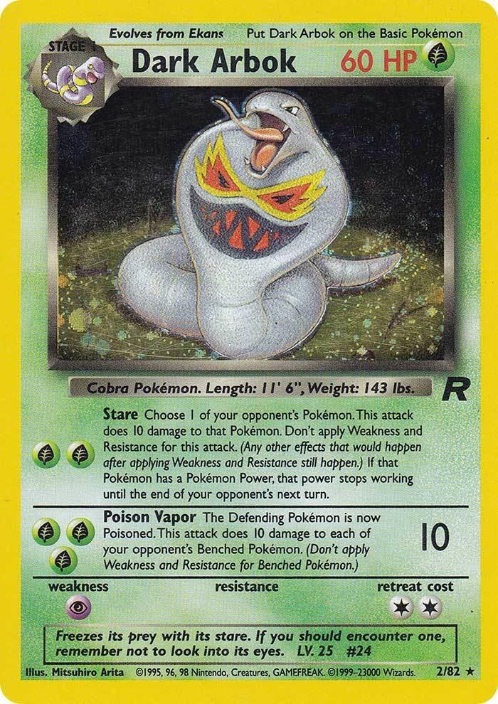 Dark Arbok 2/82 - Team Rocket Unlimited Holofoil