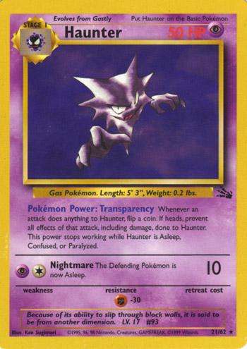 Haunter 6/62 - Fossil Unlimited Holofoil