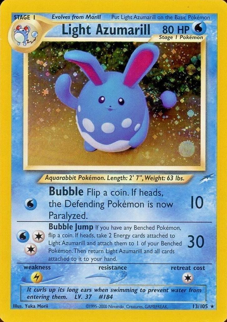 Light Azumarill 13/105 - Neo Destiny Unlimited Holofoil