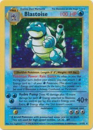 Blastoise 2 - Base Set Shadowless Unlimited Holofoil