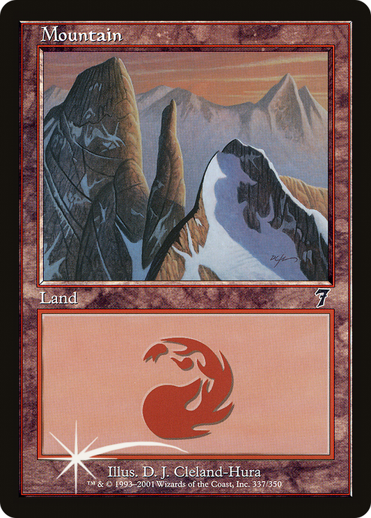 Mountain (7ED-337★) - Seventh Edition Foil