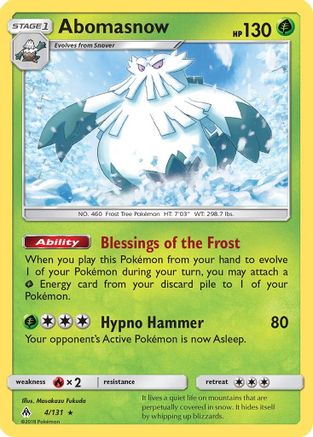 Abomasnow 4/131 - SM  Forbidden Light