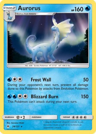 Aurorus 28/131 - SM  Forbidden Light Reverse Holofoil