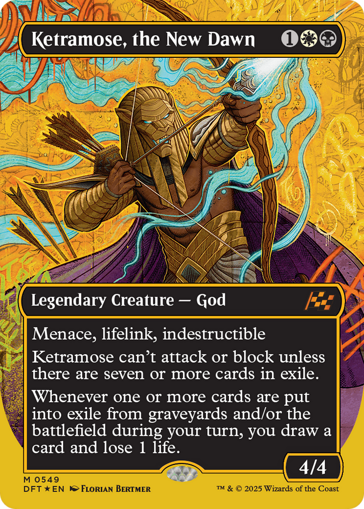 Ketramose, the New Dawn (Borderless) (First-Place Foil) (DFT-549) - Aetherdrift Foil
