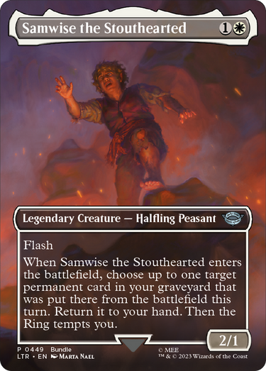 Samwise the Stouthearted (Borderless) (LTR Bundle) (UMP-449) - Unique and Miscellaneous Promos (Borderless) Foil