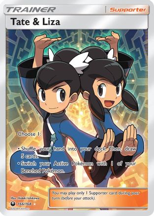 Tate & Liza (Full Art) 166/168 - SM  Celestial Storm Holofoil