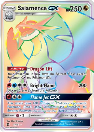 Salamence GX Rainbow Rare