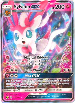 Sylveon GX - 92a/145 92a/145 - Alternate Art Promos Holofoil