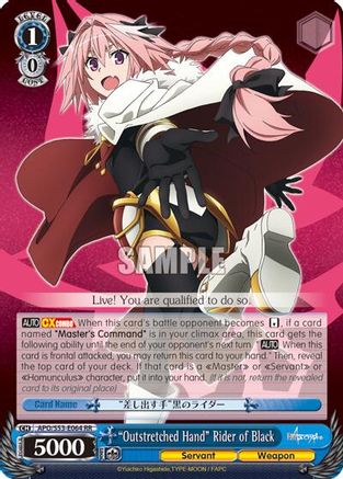 "Outstretched Hand" Rider of Black (APO/S53-E064 RR) - Fate/Apocrypha