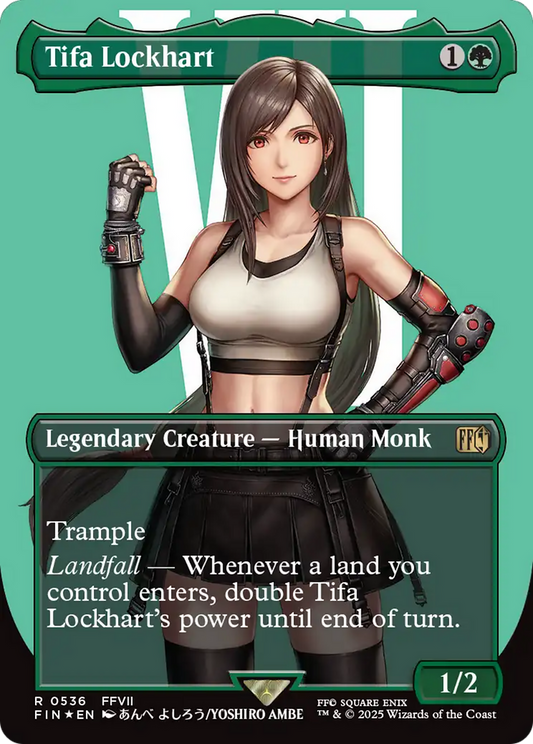 Tifa Lockhart (Borderless) (Surge Foil) (FIN-536) - FINAL FANTASY Foil