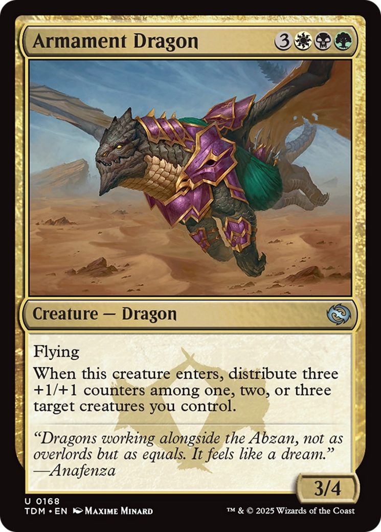 Armament Dragon (TDM-168) - Tarkir: Dragonstorm Foil