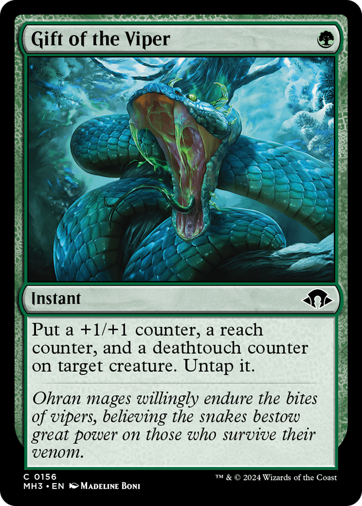 Gift of the Viper (MH3-156) - Modern Horizons 3 Foil