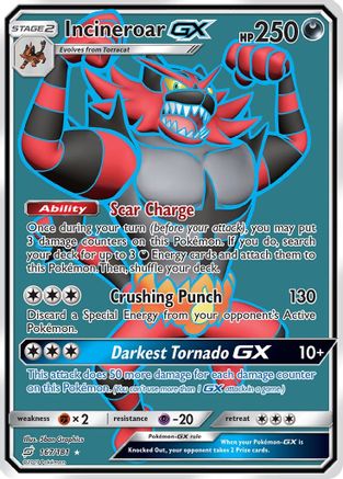 Incineroar GX (Full Art)/181 - SM  Team Up Holofoil
