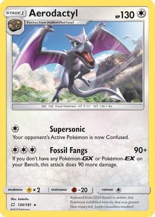 Aerodactyl 130/181 - SM  Team Up Reverse Holofoil