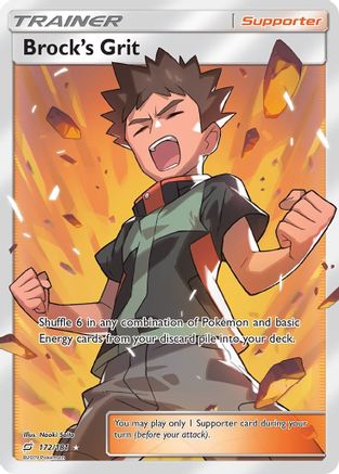 Brock's Grit (Full Art) 172/181 - Team Up Holofoil