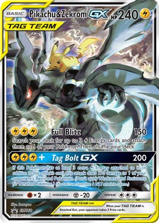 Pikachu & Zekrom GX Tag Team Alt Art