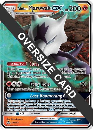 Alolan Marowak GX - SM187 SM187 - Jumbo Cards Holofoil