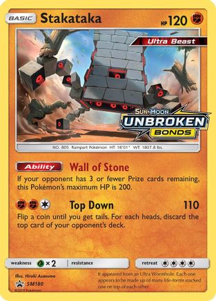 Stakataka - SM180 (Prerelease) SM180/248 - SM Promos Holofoil