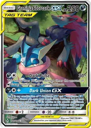 Greninja & Zoroark GX Tag Team Alt Art