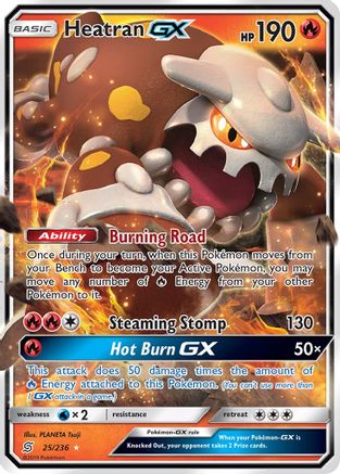 Heatran GX 25/236 - SM  Unified Minds Holofoil