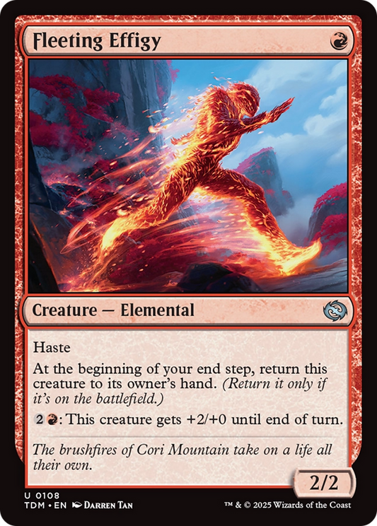 Fleeting Effigy (TDM-108) - Tarkir: Dragonstorm Foil