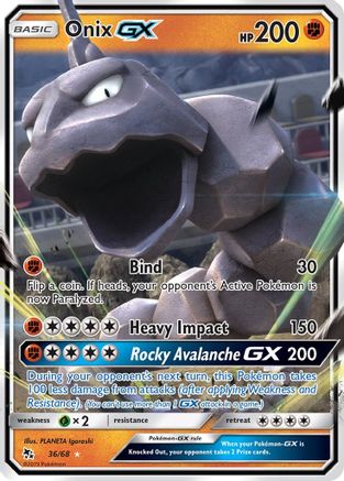 Onix GX 36/68 - Hidden Fates Holofoil