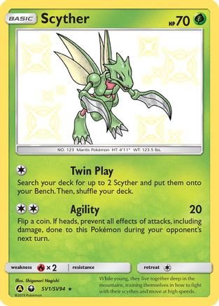 Scyther SV1/94 - Hidden Fates Shiny Vault Holofoil