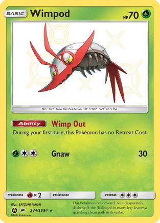 Wimpod SV4/94 - Hidden Fates Shiny Vault Holofoil
