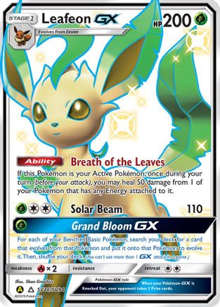 Leafeon GX SV46/94 - Hidden Fates Shiny Vault Holofoil