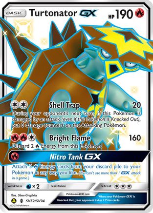 Turtonator GX SV52/94 - Hidden Fates Shiny Vault Holofoil
