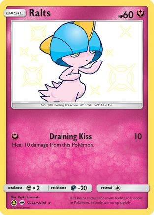Ralts SV34/94 - Hidden Fates Shiny Vault Holofoil