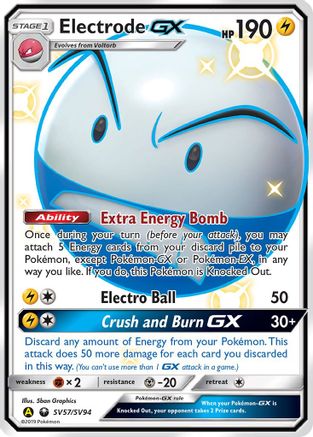 Electrode GX SV57/94 - Hidden Fates Shiny Vault Holofoil