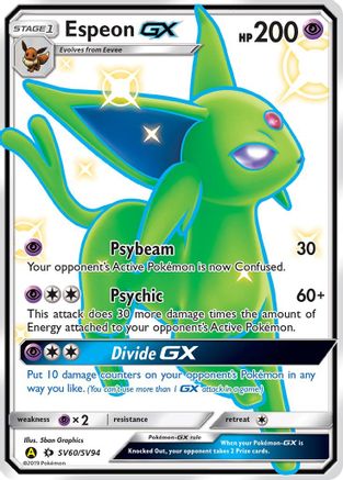 Espeon GX SV60/94 - Hidden Fates Shiny Vault Holofoil