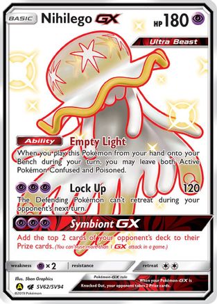 Nihilego GX SV62/94 - Hidden Fates Shiny Vault Holofoil