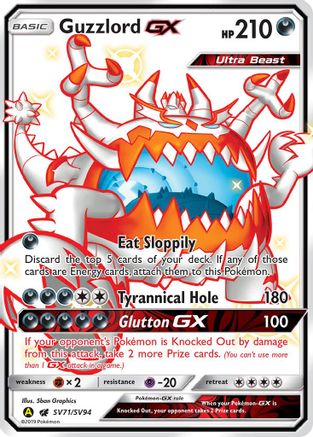 Guzzlord GX SV71/94 - Hidden Fates Shiny Vault Holofoil