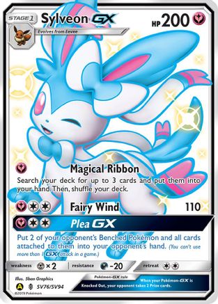 Sylveon GX SV76/94 - Hidden Fates Shiny Vault Holofoil