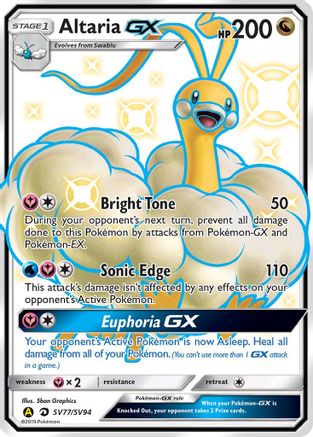 Altaria GX SV77/94 - Hidden Fates Shiny Vault Holofoil