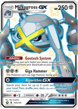 Metagross GX - 157a/145 157a/145 - Alternate Art Promos Holofoil
