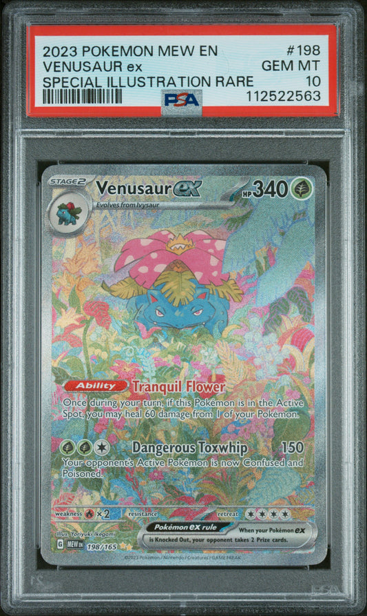 2023 POKEMON MEW EN-151 #198 VENUSAUR ex SPECIAL ILLUSTRATION RARE